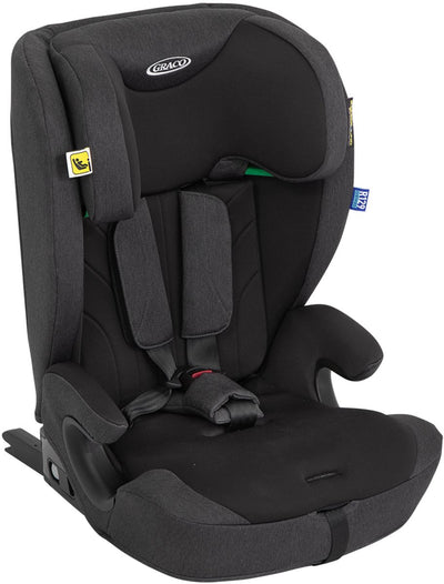 Graco energi i-size r129 – midnight – Autositz mit ISOFIX und Top Tether – von 76 bis 150 cm (ca. 15 Monate bis 12 Jahre)