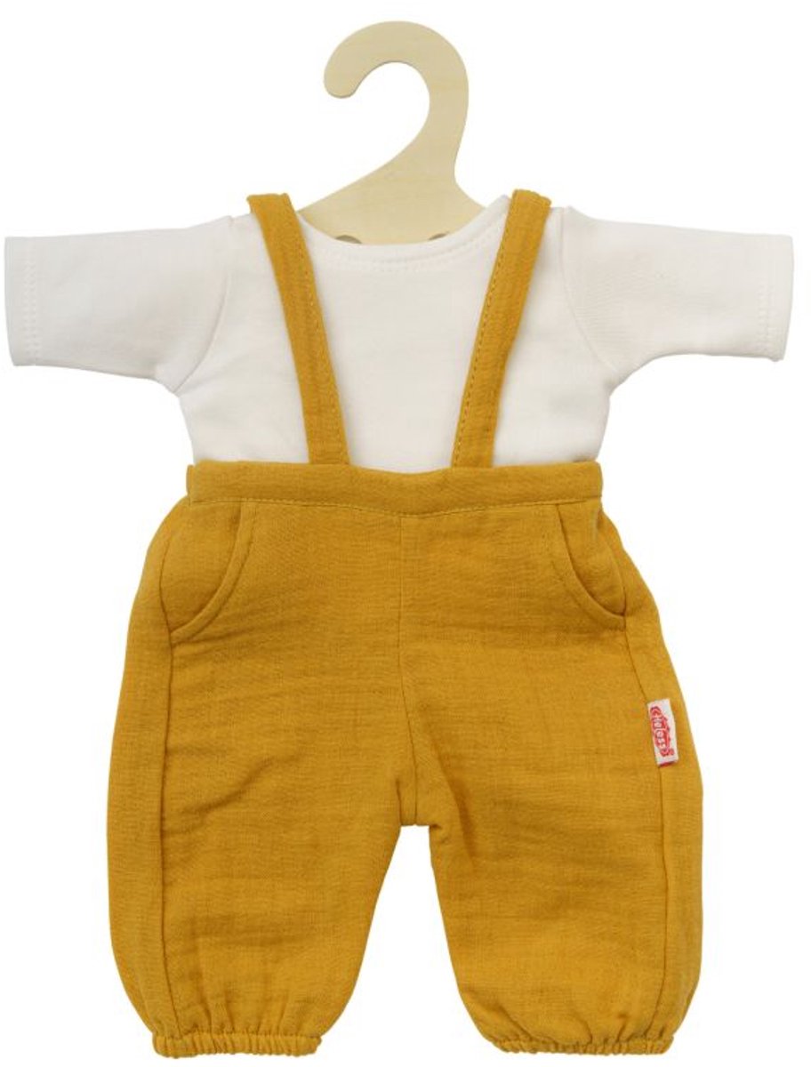 Heless Dolls Dungarees Ocker Yellow, 35-45 cm