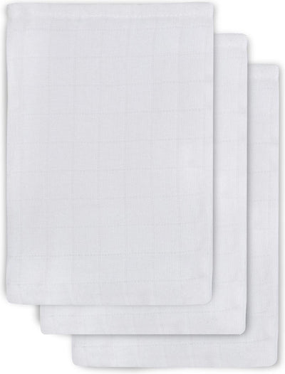 Jollein Waschlappen hydrophil weiß (3er Pack)