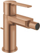 Grohe lineare neue S-Size-Bidetarmatur – Kugelgelenk – Ecojoy – mit Zugstangen-Ablaufgarnitur – gebürsteter warmer Sonnenuntergang