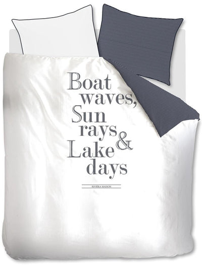 Riviera Maison Lake Days Bettbezug – Einzelbetten – 240 x 200 220 – Marineblau