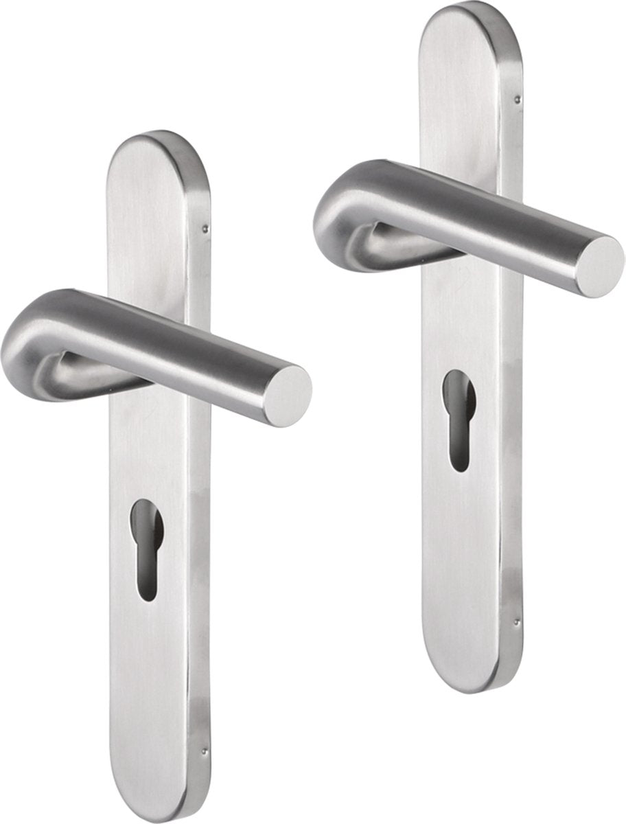 Impresso Newport gebürsteter Edelstahl auf ovalem Schild PC55