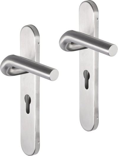 Impresso Newport gebürsteter Edelstahl auf ovalem Schild PC55
