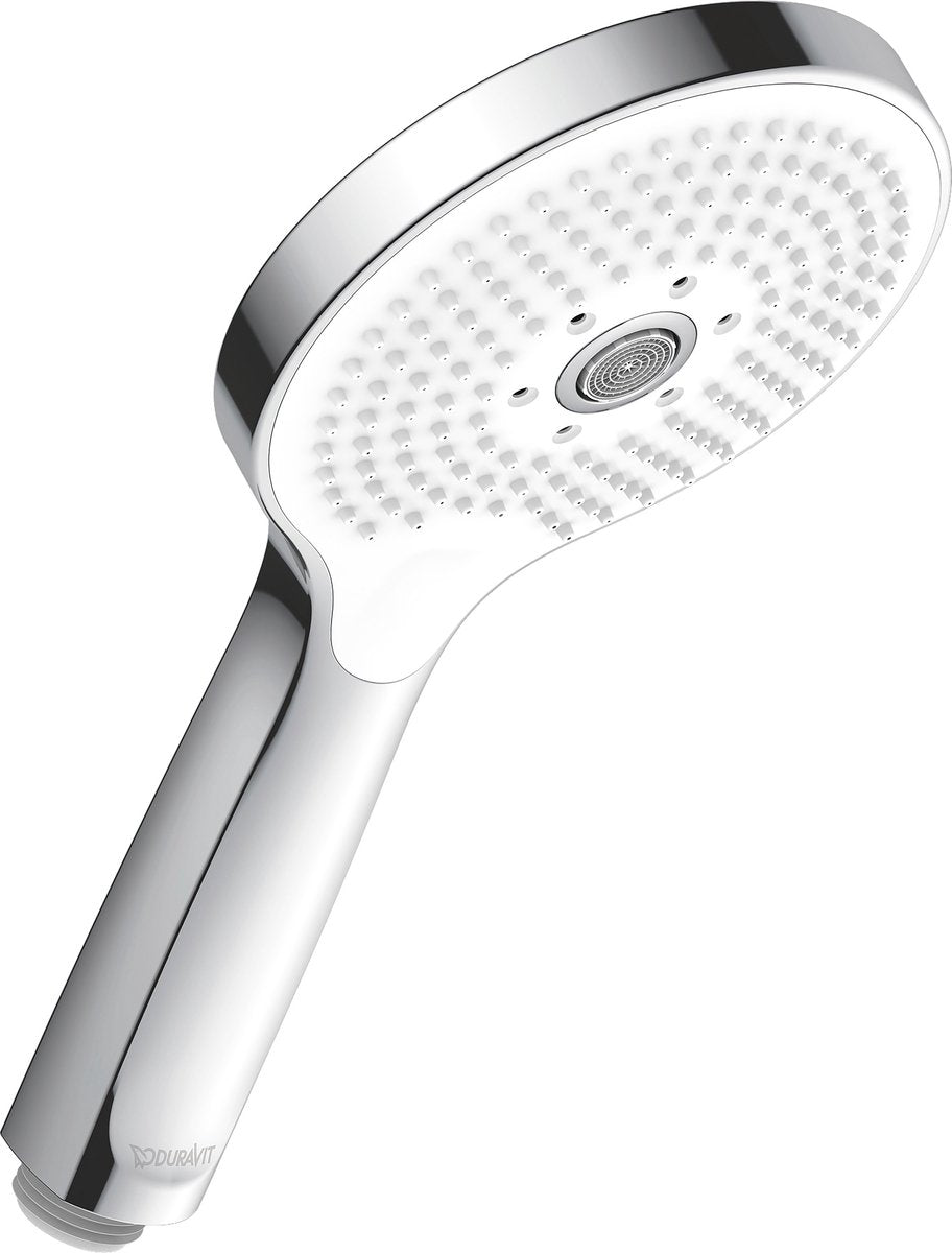 Duravit Handbrause 3 Positionen Click! – Duschkopf ø120 mm – Easyclean – Chrom hochglänzend
