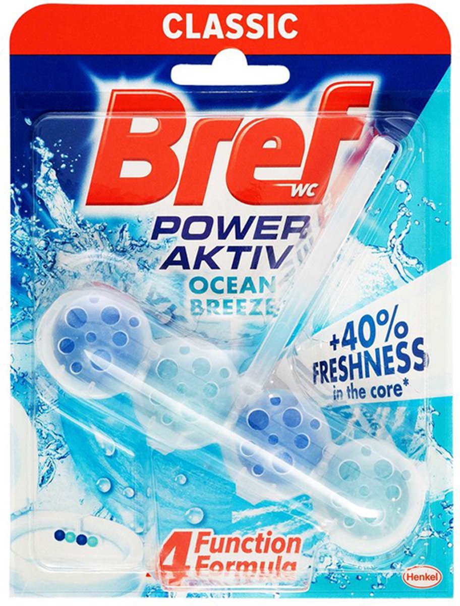 Bref Poweraktiv 50 g Toilettenblock Ocean