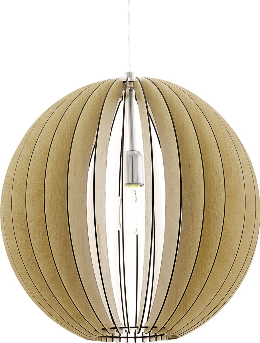 Eglo cossano - Hängelampe - 1 Licht - ø500mm. - Nickel matt - Ahorn