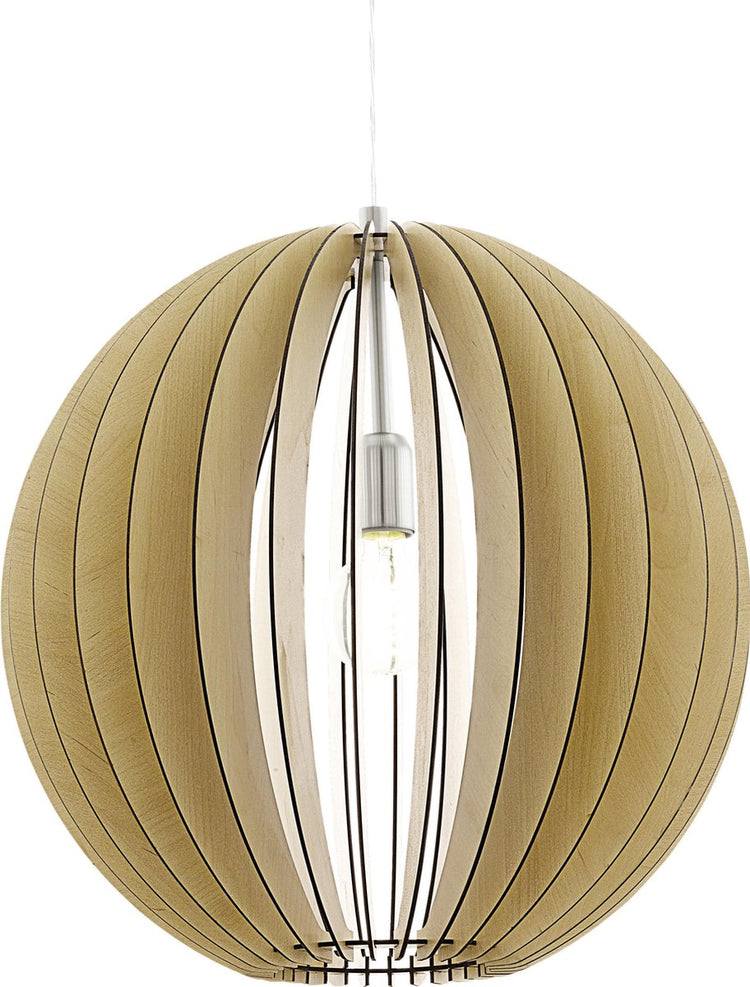 Eglo cossano - Hängelampe - 1 Licht - ø500mm. - Nickel matt - Ahorn
