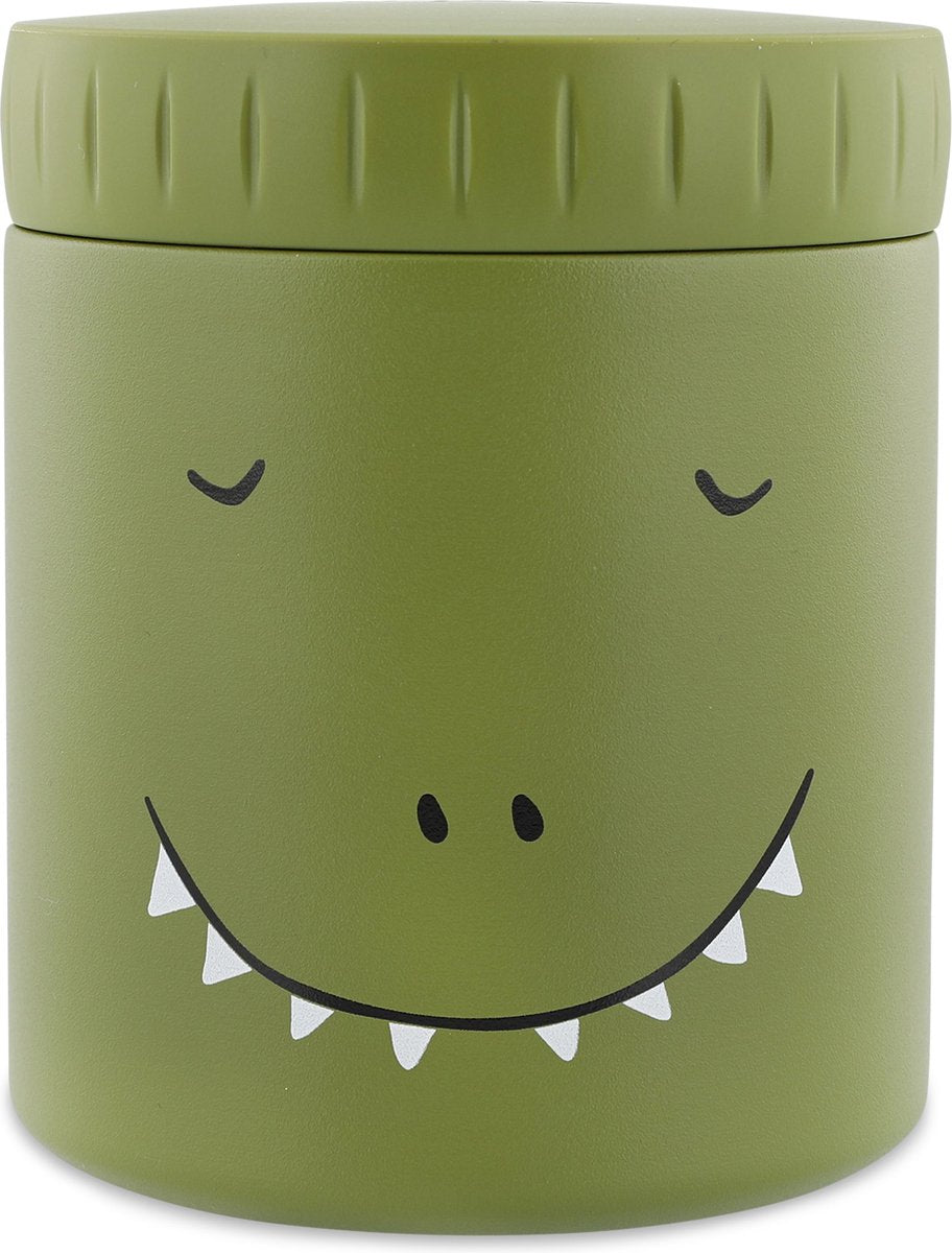 Trixie Thermosbehälter - mr. Dino – Thermotopf für Kinder – 350 ml – Edelstahl-Thermobecher – ideal für Baby-Snacks – grün
