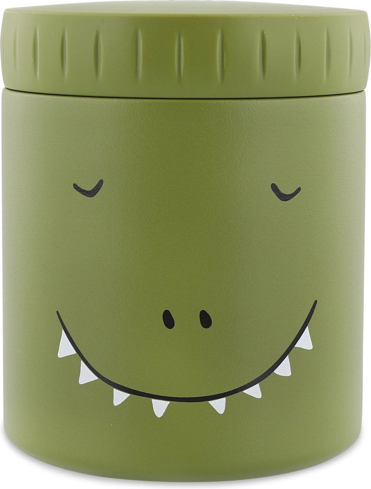 Trixie Thermosbehälter - mr. Dino – Thermotopf für Kinder – 350 ml – Edelstahl-Thermobecher – ideal für Baby-Snacks – grün