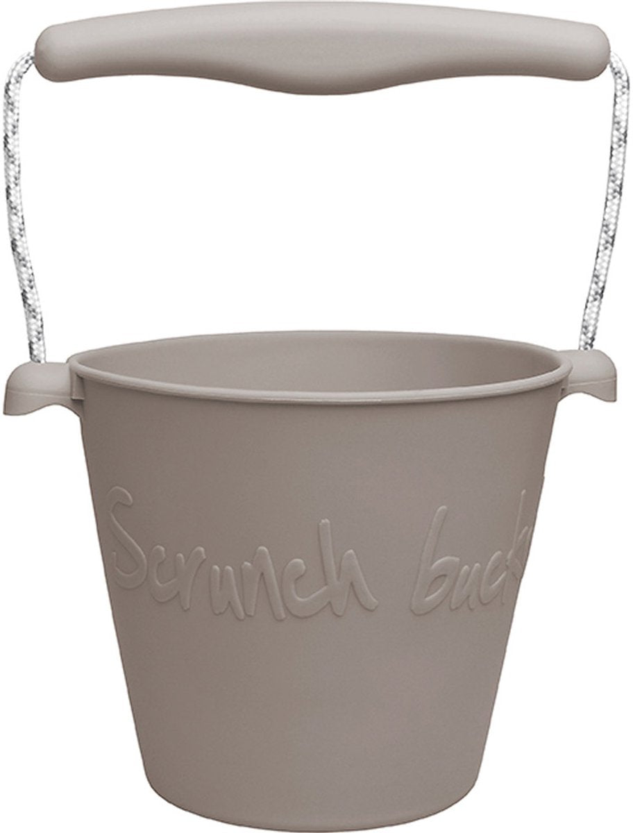 Scrunch-Spielzeugeimer – grau – faltbar – recycelbar