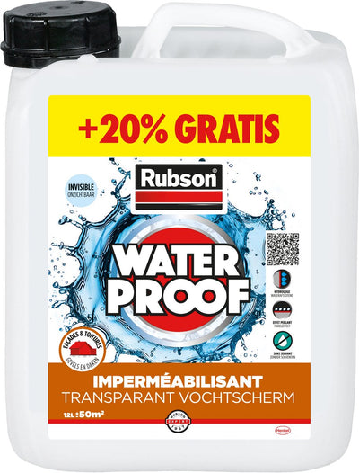Rubson 1002063 – transparente Feuchtigkeitssperre für Außenwand, 12 l | 1 Stk