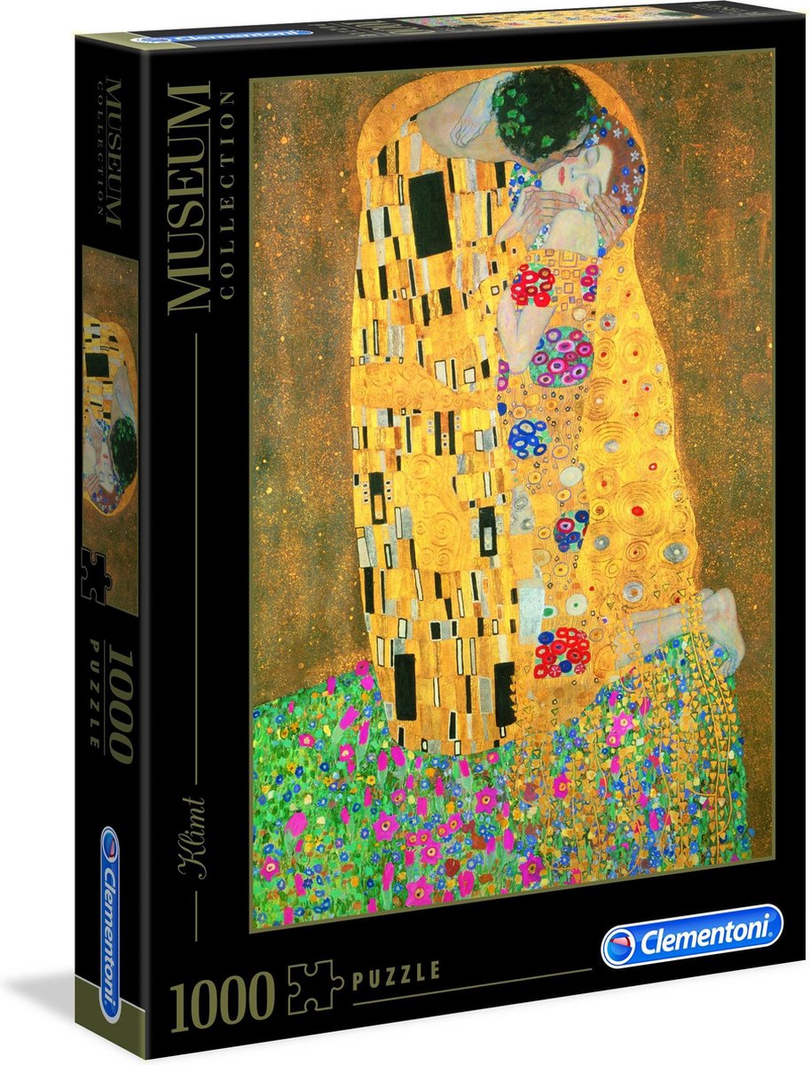 Clementoni – Puzzle – 1000 Teile – Il Bacio (Museum) – Puzzle für Erwachsene