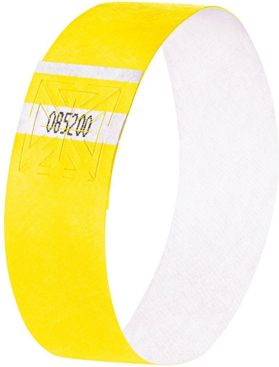 Sigel Event-Armbänder – superweich – 255 x 25 mm – neongelb – 120 Stück – si-eb213