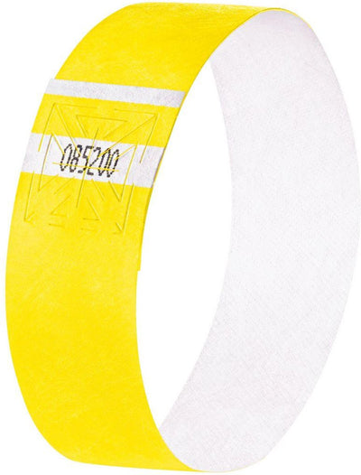 Sigel Event-Armbänder – superweich – 255 x 25 mm – neongelb – 120 Stück – si-eb213