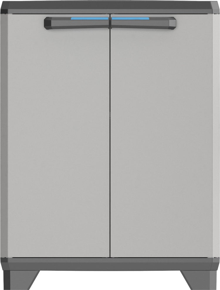 Keter linearer Aufbewahrungsschrank niedrig – 1 Regal – 39 x 68 x 90 cm – schwarzgrau