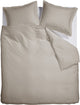 Ambiante Satin-Uni-Bettbezug – Doppelbett – 200 x 200 220 cm – Sand