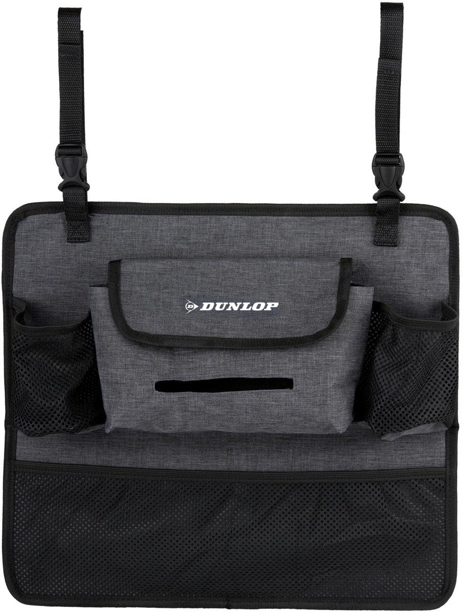 Dunlop Fahrzeug – Autokonsolen-Organizer grau – Auto-Organizer – Kunststoff – graudunkel