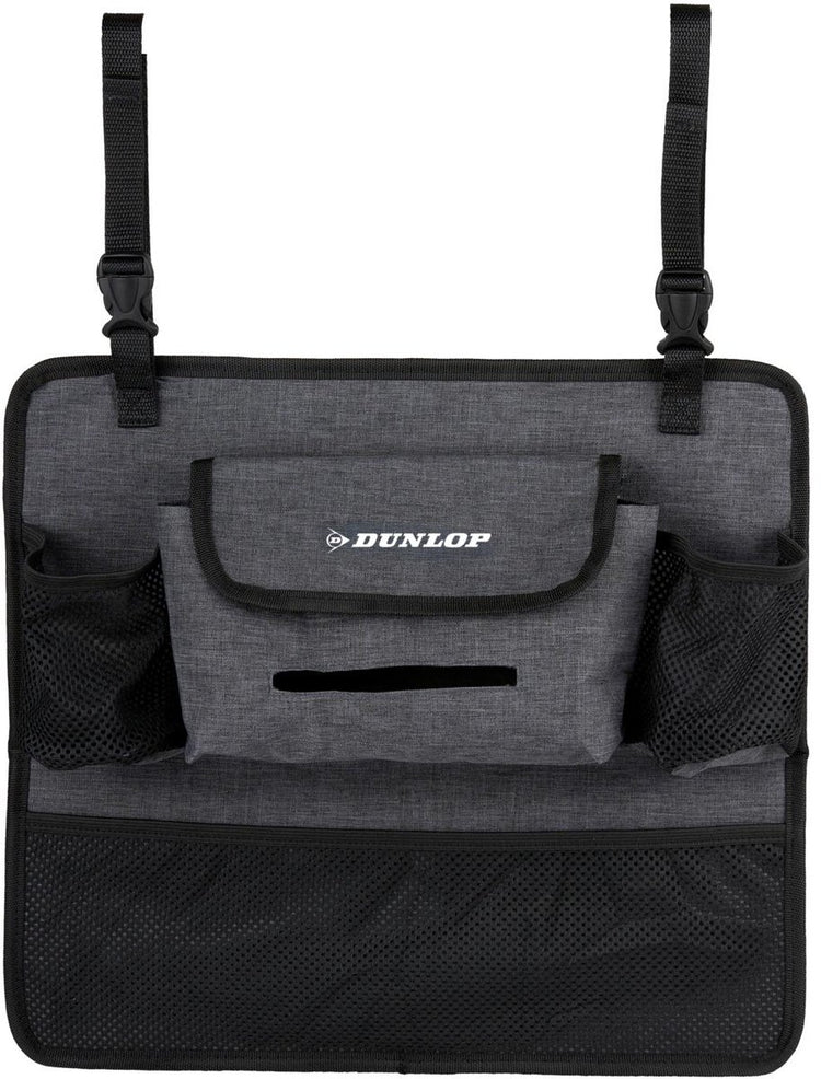 Dunlop Fahrzeug – Autokonsolen-Organizer grau – Auto-Organizer – Kunststoff – graudunkel