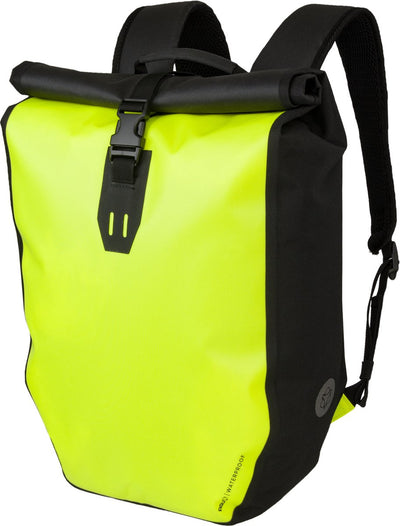 Agu Rucksackunterstand – neongelb – 21 l – wasserdicht – Rolltop – gut sichtbar