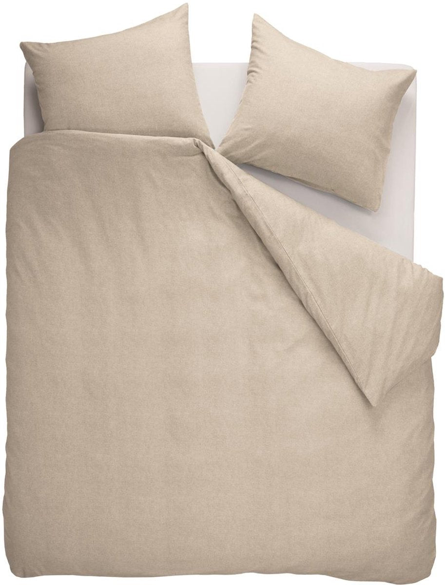 Bettwäschehouse Frost Bettbezug – einfarbig – Doppelbett – 200 x 200 220 – heller Sand