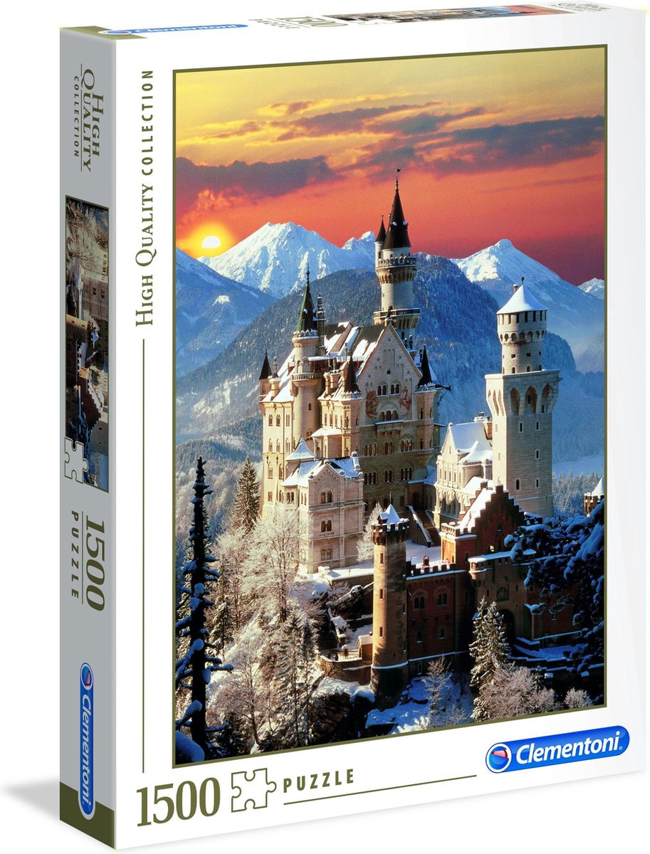 Clementoni – Puzzle – 1500 Teile – Neuschwanstein – Puzzle für Erwachsene – hochwertige Sammlung