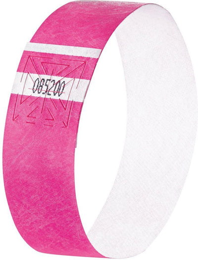 Sigel Event-Armbänder – superweich – 255 x 25 mm – neonpink – 120 Stück – si-eb210