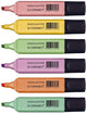 Q-connect Textmarker Pastell | verschiedene Farben | Packung mit 6 Stück