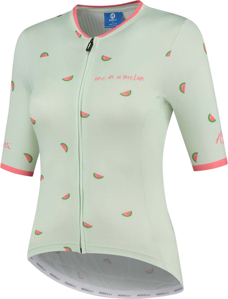 Rogelli Fruity Radtrikot – kurze Ärmel – Damen – Mint, Koralle – Größe L