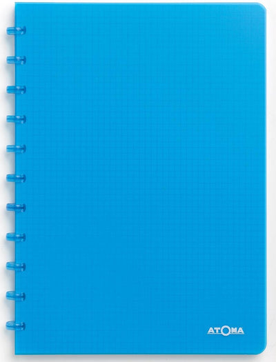 Atoma trendiges Notizbuch, ft A4, 144 Seiten, kariert 5 mm, transparent türkis