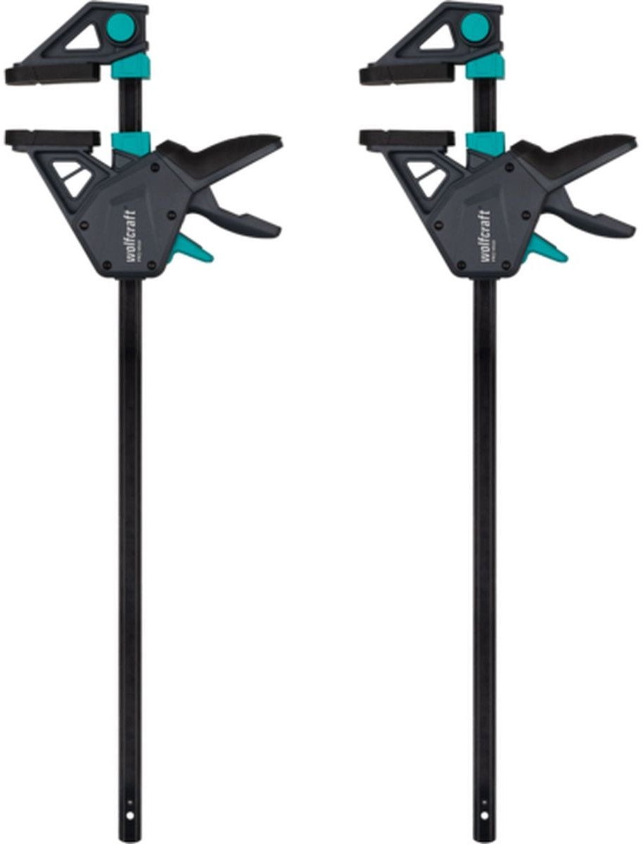 Wolfcraft - 2 Klebeklemmen 450 mm - Klebeklemme Pro Max - 8662060