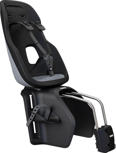 Thule Kindersitz hinter Yepp Nexxt 2 Maxi zur Rahmenbestätigung Grau