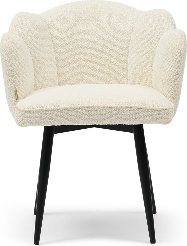 Riviera Maison Carnaby Dac Drehbein Elfenbeinweiß – Polyester, Eisen – Elfenbeinweiß – 66,0 x 64,0 x 58,0 cm