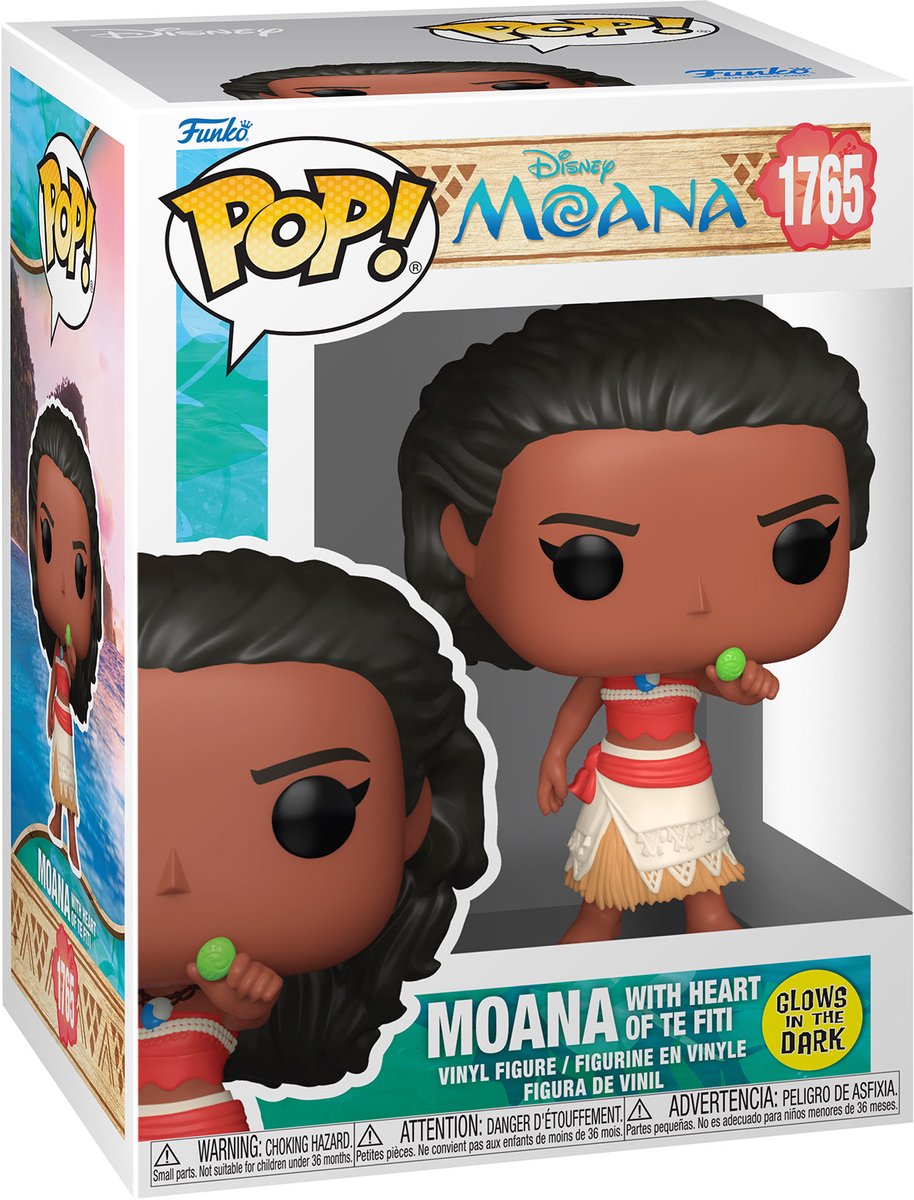 Funko-Pop! Disney: Moana – Moana mit Herz aus Tefiti (leuchtet im Dunkeln) #1765