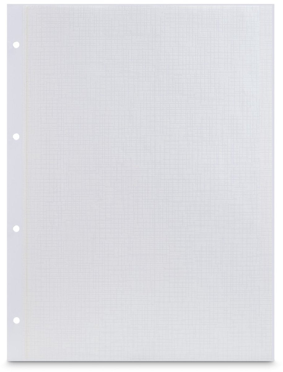 Hama Fotokarton mit Pergamin, 23,3 x 31 cm, perforiert, 25 Blatt, Weiß