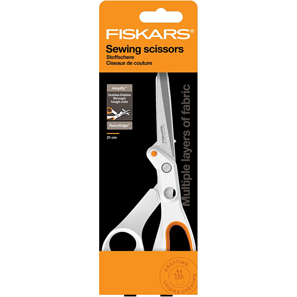 Fiskars amplify razoredge® Schere, L: 21 cm, Rechtshänder, 1 Stück