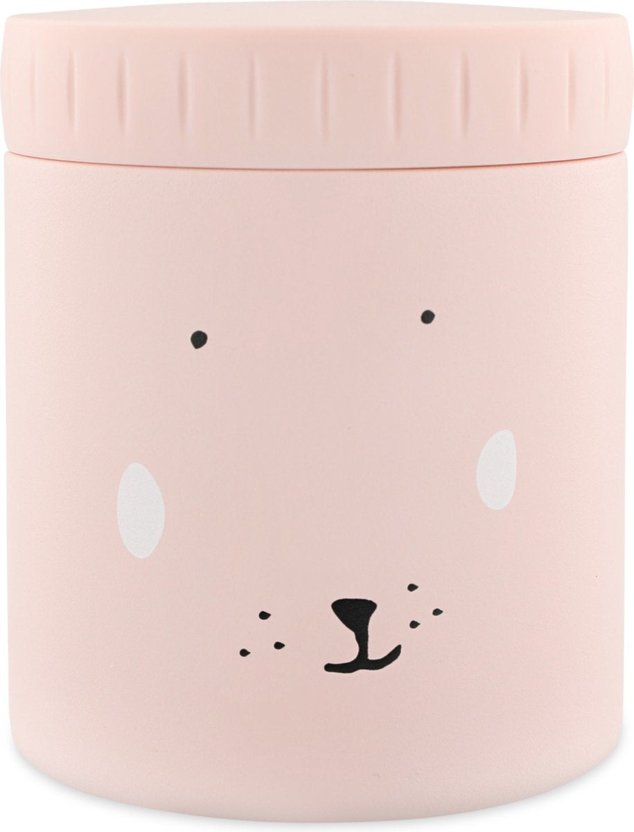 Trixie Thermosbehälter - mrs. Kaninchen - Thermotopf für Kinder - 350 ml - Thermobecher aus Edelstahl - ideal für Babysnacks - rosa