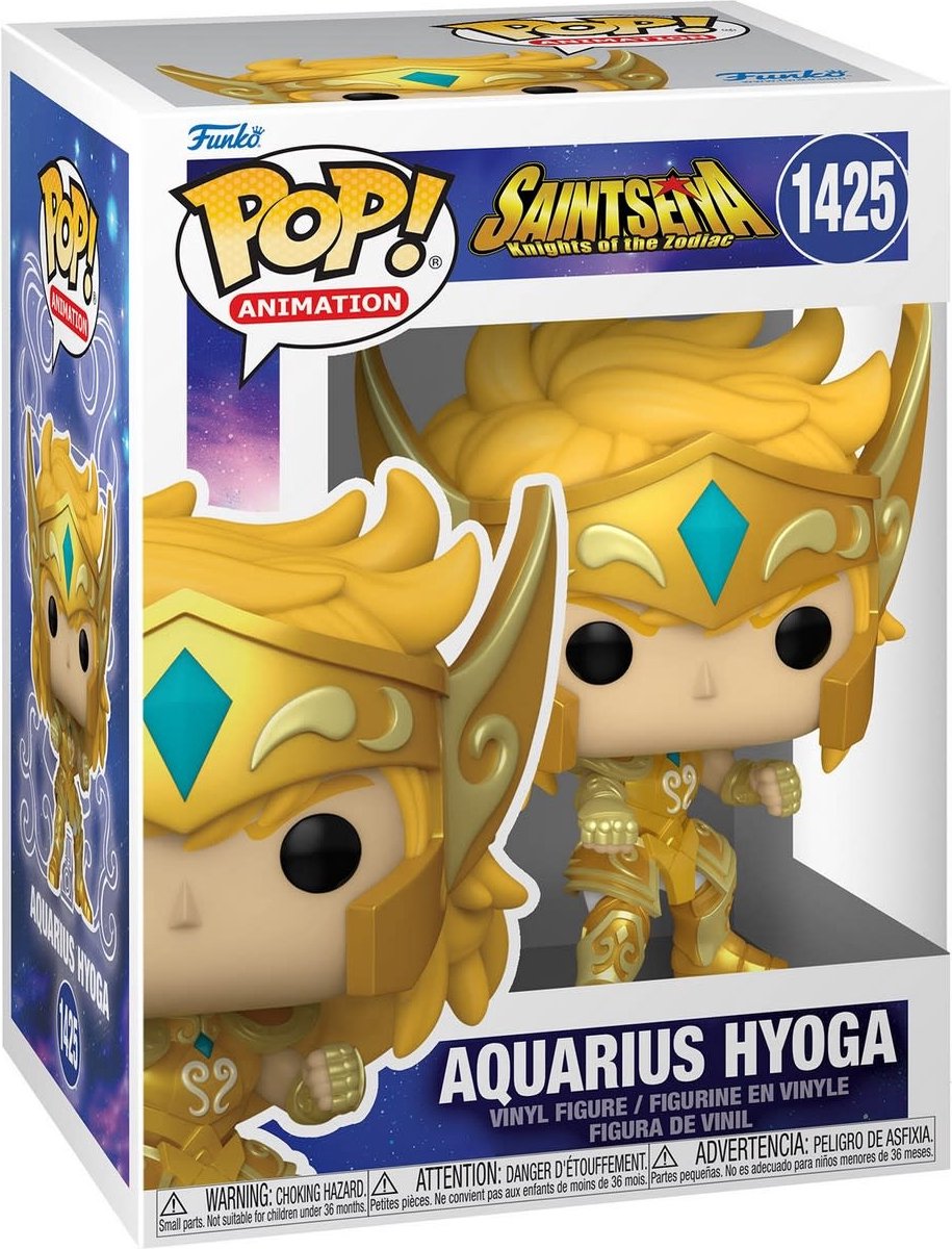 Funko Saint Seiya – Pop! Animationsfigur Gold Wassermann Hyoga 9 cm Sammelfigur – mehrfarbig