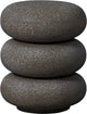 Woood-Lorbeer-Beistelltisch mit Sprenkeln – Magnesium – Schwarz – 50 x 40 x 40