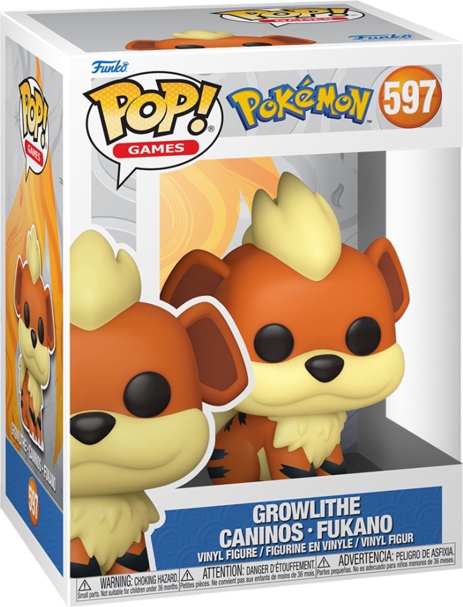 Funko-Pop-Spiele: Pokémon – Growlithe Pop #597