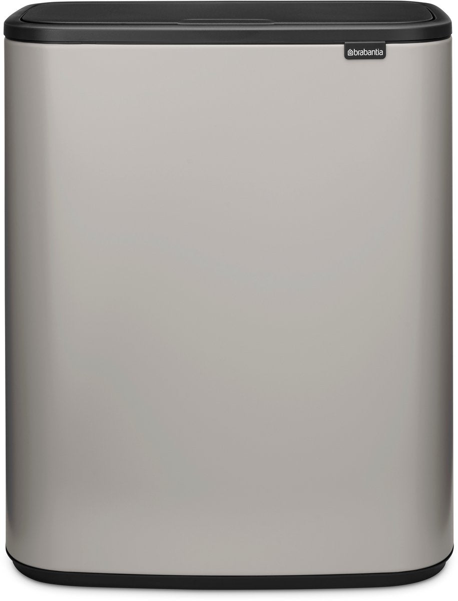 Brabantia Bo Touch Bin Abfallbehälter – 60 Liter – 1 Fach – weiches Grau