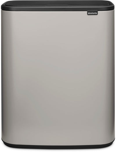 Brabantia Bo Touch Bin Abfallbehälter – 60 Liter – 1 Fach – weiches Grau