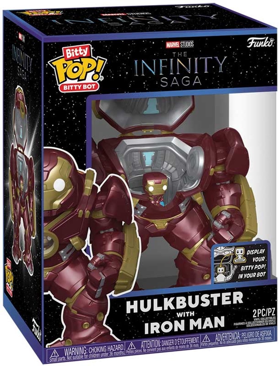 Funko Bitty Bop Bitty Bot – Marvel Hulkbuster mit Iron Man