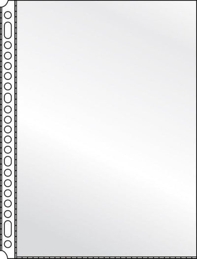 Kangaro-Showtaschen A4 – 23 Löcher – PP 80 Mikron – genarbt – Karton 100 Stück – K-14028
