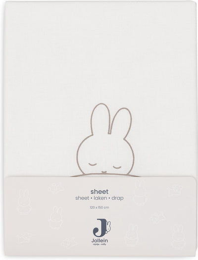 Jollein x Miffy Bettlaken 120x150cm Sleepy Miffy – Funghi