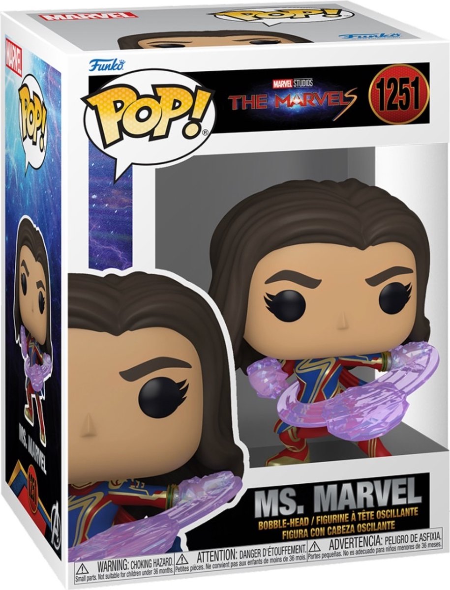 Funko Pop Marvel: The Marvels – Ms Marvel – Pop #1251