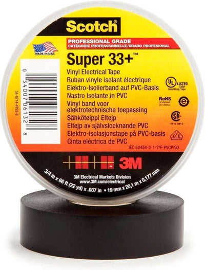 3m Super33+-19x20 Isolierband Scotch Schwarz (L x B) 20 m x 19 mm 1 Stück