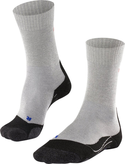 Falke TK2 Cool Anti-Blister Wandersocken aus dickem Lyocell-Funktionsmaterial Herren Grau - Größe 39-41