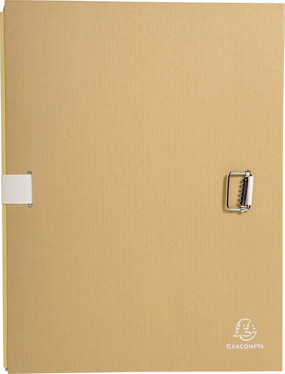 Exacompta 10x Ordner mit Stretchrücken aus Kraftpapier - Braun - 20225e