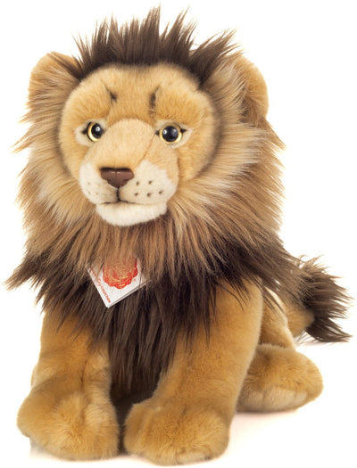 Teddy Hermann Hermann Teddy Kuscheltier Löwe - Weicher Plüschstoff - Premium Kuscheltiere - Hellbraun - 30 cm - Löwen