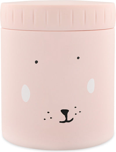 Trixie Thermosbehälter - mrs. Kaninchen - Thermotopf für Kinder - 350 ml - Thermobecher aus Edelstahl - ideal für Babysnacks - rosa